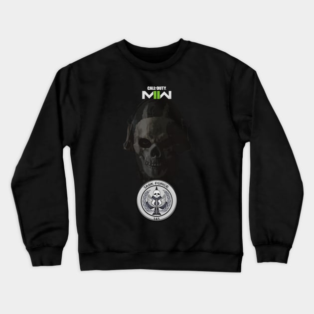 COD MW2 Ghost Crewneck Sweatshirt by BobJ